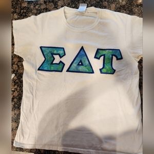 Sigma Delta Tau (SDT) Stitched Letters